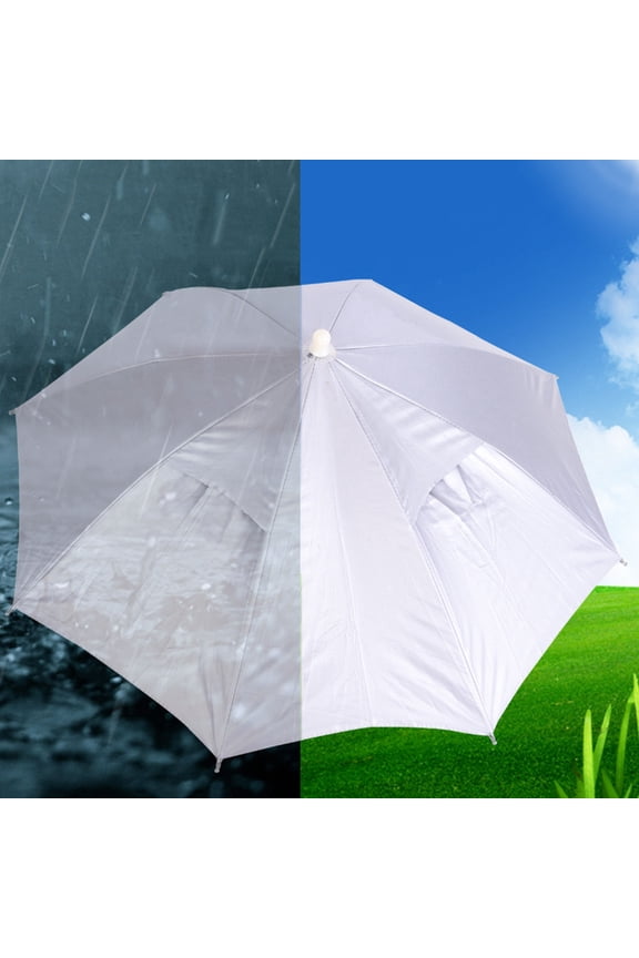 Amonsee Umbrella Hat, Foldable Umbrella Hat Outdoor Sport Fishing Accessory