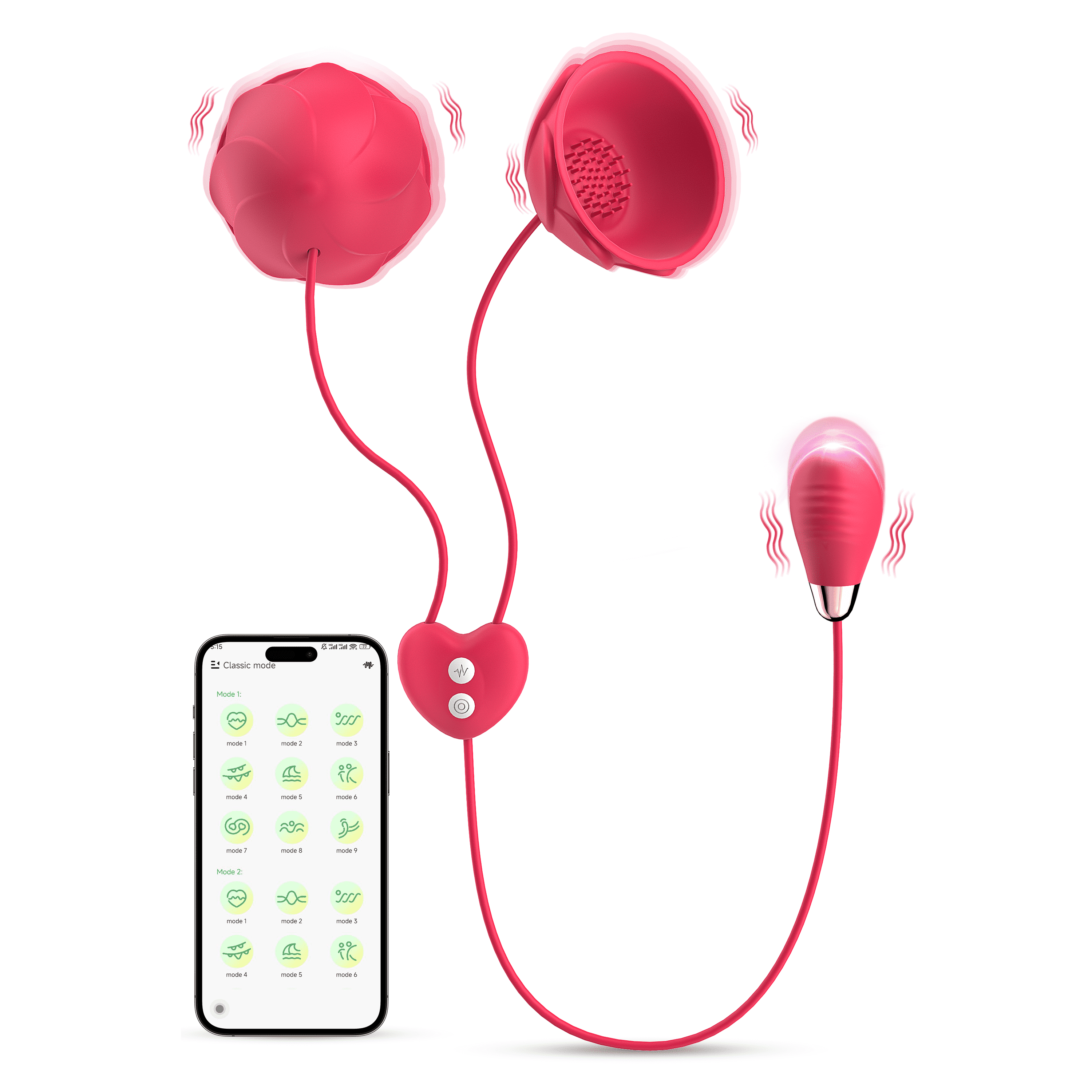 Nipple Toys Vibrator Sex Toys, APP Control Vibrators Adult Toy, G Spot Vibrator for Women, Clitoral Stimulator Dildo for Couples