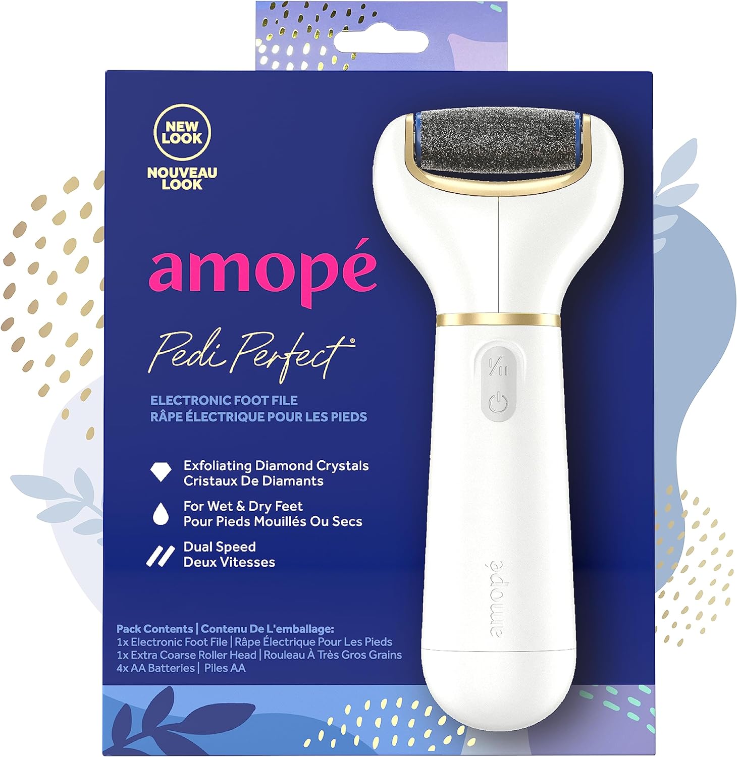 Amopé Pedi Perfect Electric Callus Remover Foot File w/ Diamond