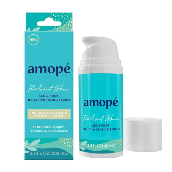 Amop Radiant Skin Leg & Foot Daily Hydrating Serum, 3.5 oz