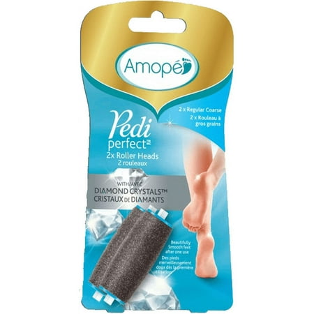 Amope Pedi Perfect Electronic Foot File Refills, 2 Count, Regular Coarse