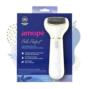 Amope Pedi Perfect  Electronic Foot File with Diamond Crystals, Removes Hard & Dead Skin, 1Ct
