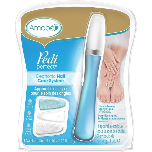 Amope Pedi Perfect, Professional Battery Operated Pedicure File Tools