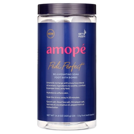 Amope Pedi Perfect Rejuvenating Foot Soak Foot Bath Bombs 28ct