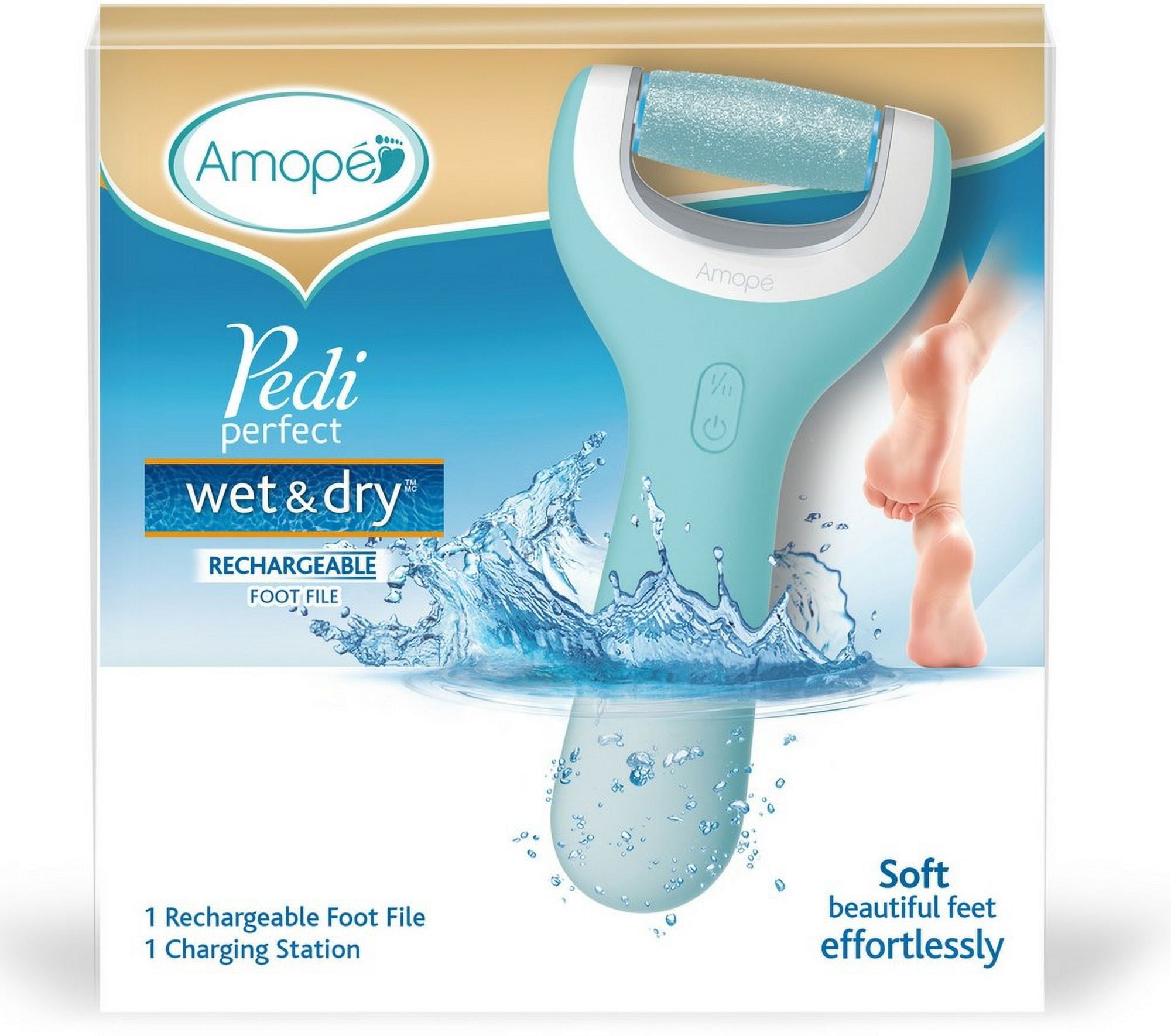 Amope Rechargeable Wet Dry Foot File 1ct