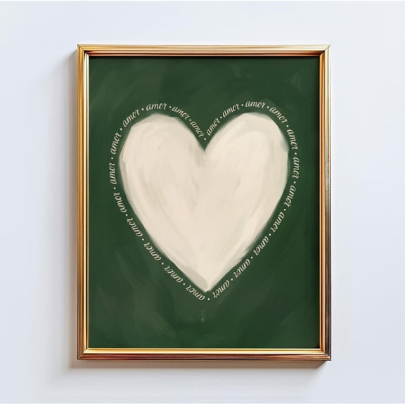 Amor Heart Romantic Symbol Wall Art Home Decor