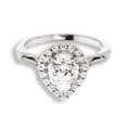 thumbnail image 1 of Amor Jewel 1.5 Ct Pear Cut Diamond Rings for Women's - 14K White Gold Plated Rings - Eternity Engagement Wedding Diamond Rings - Gorgeous Anniversary Gift for Women's - Teen Her Birthday Gifts, 1 of 5