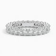 thumbnail image 1 of Amor Jewel 14K White Gold Plated Ring - 2.1 Ct VVS1/D Oval Cut Diamond Ring - Simple Engagement Wedding Eternity Band for Women's - Silver Diamond Beautiful Special Occasion Ring - Gifts for Mom, 1 of 2