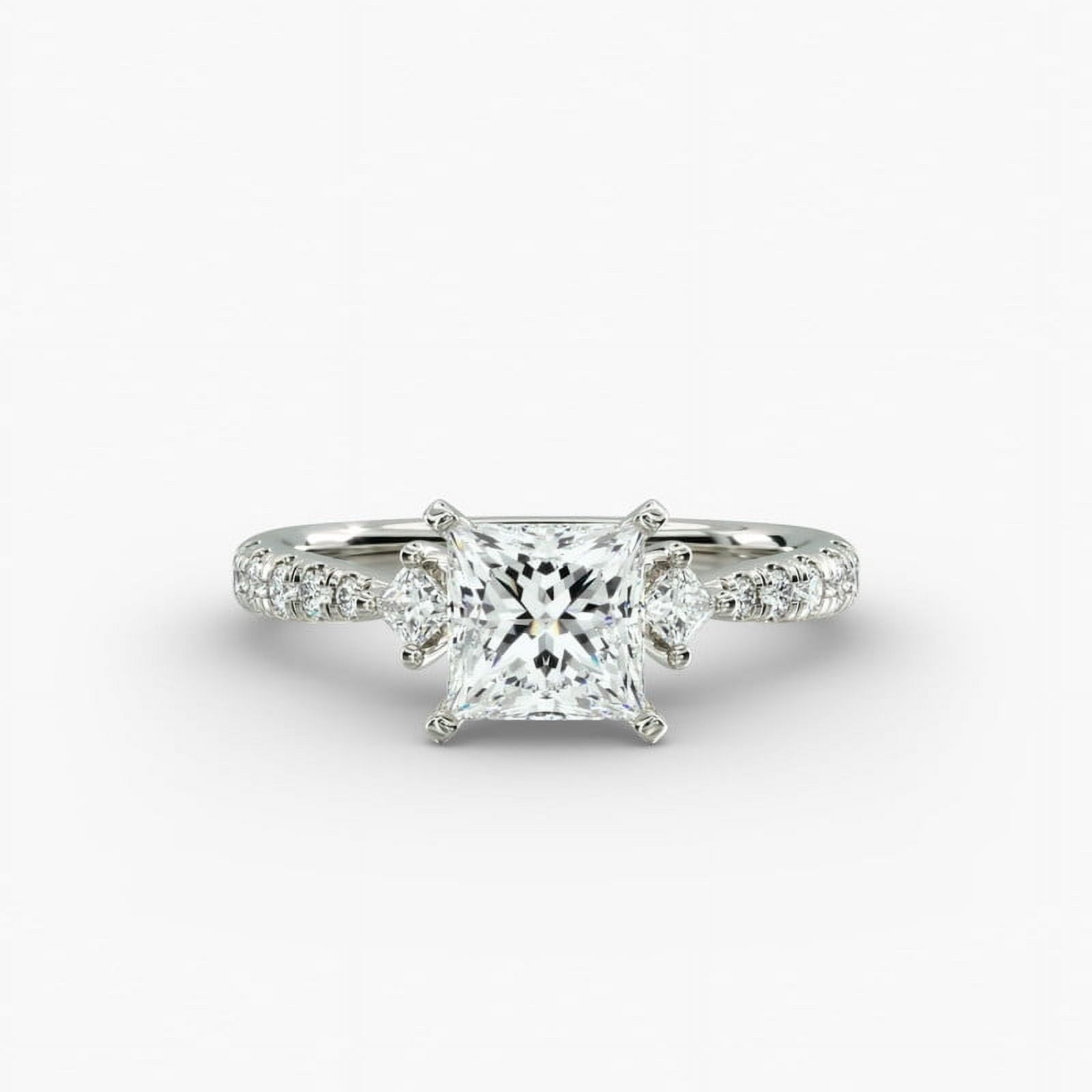 Amor Rings Amor Jewel 14K White Gold Plated Rings for Her - Excellent 1.5 Ct ...