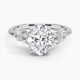 thumbnail image 1 of Amor Jewel 14K White Gold Plated Wedding Anniversary Ring - 1.8 Ct Oval Cut Diamond Engagement Wedding Ring - Solitaire with Accent Weeding Anniversary Ring for Women's - Gifts, 1 of 3