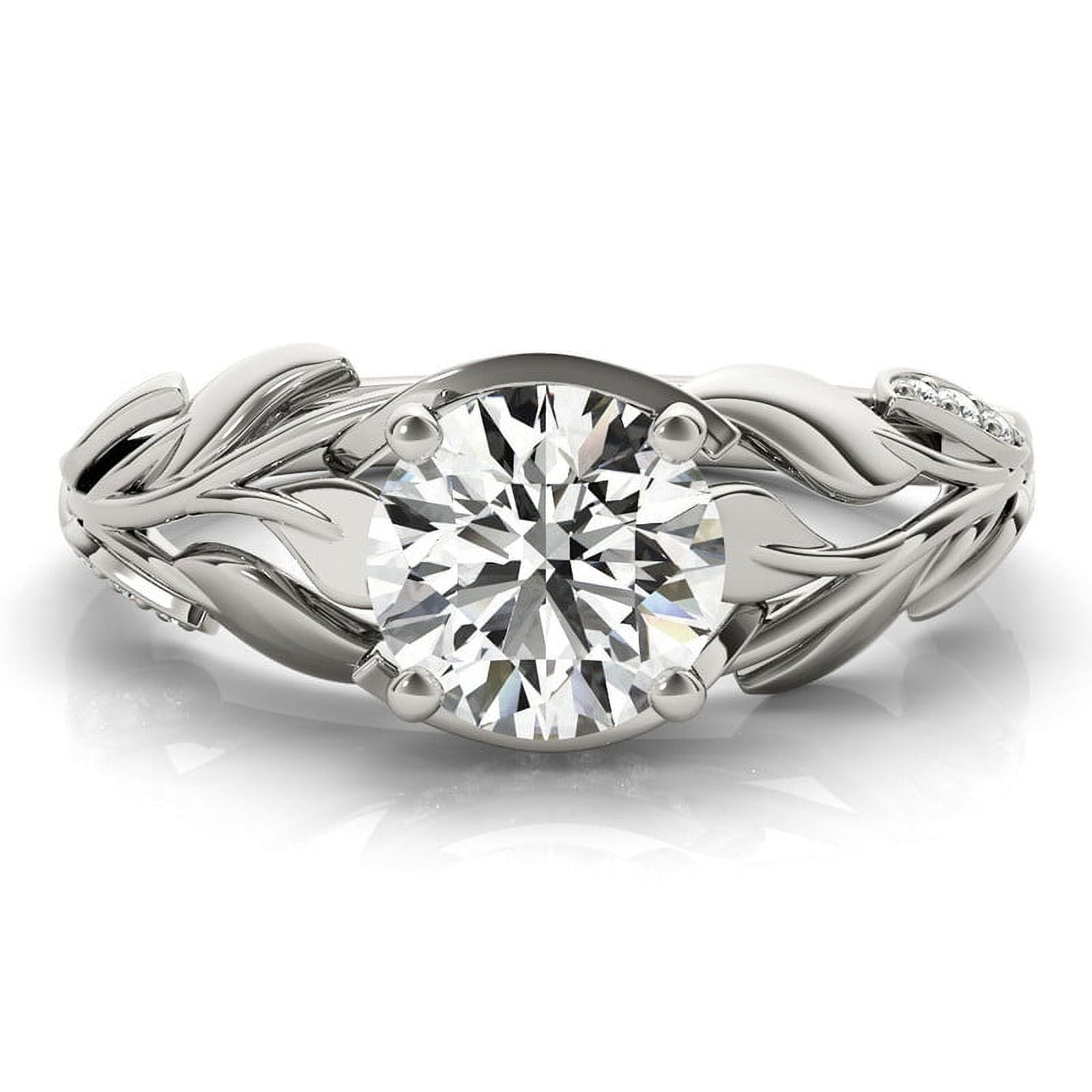 Amor Rings Amor Jewel 14k White Gold Rings for Women's - Round Cut 1.9 Ct Diamond ...