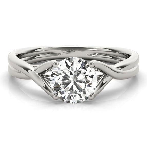 Amor Jewel 2.1 Ct Round Cut Diamond Rings - 14K White Gold Plated Rings for Gift - Party Wear Diamond Ring for Her - Forever Diamond Ring for Women's - Engagement Wedding Diamond Jewelry for Women's