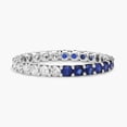 thumbnail image 1 of Amor Jewel Jewel 2 Ct Round Cut Lab Created Diamond Wedding Band for Her - 14K White Gold Plated Diamond Band - Diamond Women's Bands - Wedding Anniversary Gifts - Promise Rings for Women's, 1 of 2