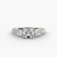 thumbnail image 1 of Amor Jewel Jewel Asscher Cut 1.7 Ct Lab Created Diamond Engagement Ring - 14K White Gold Plated Ring for Women's - Wedding Anniversary Gifts - Birthday Day Gift - Daily Wear Ring - Gifts for Women's, 1 of 4