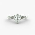 thumbnail image 1 of Amor Jewel Jewel Excellent 1.6 Ct Pear Cut Lab Created Diamond Wedding Ring - 14K White Gold Plated Engagement Ring - Diamond Engagement Rings - Diamond Rings for Women Clearance - Anniversary Gifts, 1 of 4