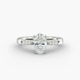 thumbnail image 1 of Amor Jewel Jewel Excellent Oval Cut 1.5 Ct Lab Created Diamond Wedding Rings for Her - Stamped 14K White Gold Plated Engagement Rings - Anniversary Gifts for Women's - Promise Rings - Graduation Gift, 1 of 4