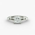 thumbnail image 1 of Amor Jewel Princess Cut 1.9 Ct Lab Created Diamond Engagement Ring - Stamped 14K White Gold Plated Ring - Women's Diamond Rings - 23rd Anniversary Gifts Not Too Expensive - Fine Ring for Women's, 1 of 4