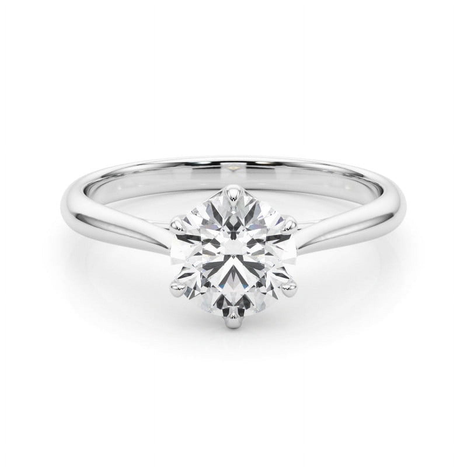Amor Rings Amor Jewel Round Cut 2.2 Ct Diamond Rings - 14K White Gold Plated ...
