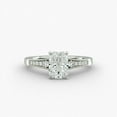 thumbnail image 1 of Amor Jewel Jewel Stamped 14K White Gold Plated Wedding Anniversary Ring - 1.6 Ct Radiant Cut Lab Created Diamond Ring - Wedding Anniversary Gifts - Party Wear Diamond Ring - Diamond Ring for Women's, 1 of 4