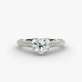 thumbnail image 1 of Amor Jewel Jewel Heart Cut 1.7 Ct Lab Created Diamond Heart Women's Ring - Stamped 14K White Gold Plated Wedding Anniversary Ring for Wife - Engagement Solitaire with Accent Ring - Love Wedding Rings, 1 of 4