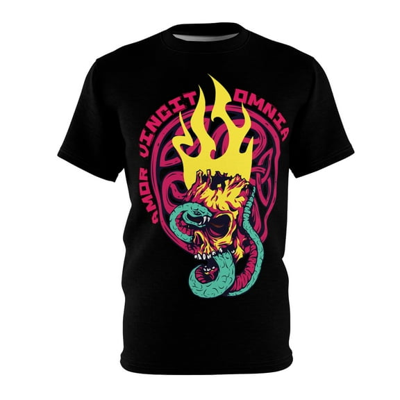 Amor Vincit Omnia -Love conquers all Unisex AOP Cut & Sew Tee