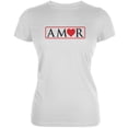 thumbnail image 1 of Amor White Juniors Soft T-Shirt - X-Large, 1 of 1
