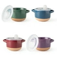 thumbnail image 1 of AmorArc 24 Ounces Soup Bowls with Large Handles and Lids, Stoneware Bowls Set of 4 for Soup,Cereal,Stew,Noodle, Colourful Ceramic Kitchen Bowls, Microwave&Dishwasher Safe, Multicolor, 1 of 6