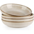 thumbnail image 1 of AmorArc 8.5'' Large Pasta Bowls, 36oz Ceramic Salad Serving Bowls Set of 4 for Kitchen, Wide Stoneware Bowls for Pasta,Salad,Fruit,Bread, Microwave Safe, Cappuccino, 1 of 8