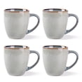 thumbnail image 1 of AmorArc Ceramic Coffee Mugs Set of 4, 12oz Stoneware Coffee Mugs Set For Dad Mom Women MEN, Light Weight Coffee Cups for Latte/Tea/Beer/Hot Cocoa, Dishwasher & Microwave Safe,Green Wheat, 1 of 7