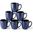 thumbnail image 1 of AmorArc 16oz Coffee Mugs Set of 6, Large Ceramic Coffee Mugs for Men, Women, Dad, Mom, Modern Coffee Mugs with Handle for Tea,Latte,Cappuccino,Cocoa. Dishwasher&Microwave Safe, Matte Blue, 1 of 8
