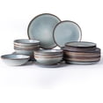 thumbnail image 1 of AmorArc Ceramic Dinnerware Sets,Handmade Reactive Glaze Stoneware Plates and Bowls Sets,Highly Chip and Crack Resistant | Dishwasher & Microwave Safe Dishes Set,Service for 8 Dishes Set(24pc),OCEAN, 1 of 9