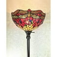 thumbnail image 1 of Amora Lighting AM040FL14B 72 in. Tiffany Style Dragonfly Torchiere Floor Lamp, 1 of 4