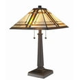 thumbnail image 1 of Amora Lighting Am1053tl14 2 Light 22-1/2" Tall Buffet Table Lamp - Brown, 1 of 8
