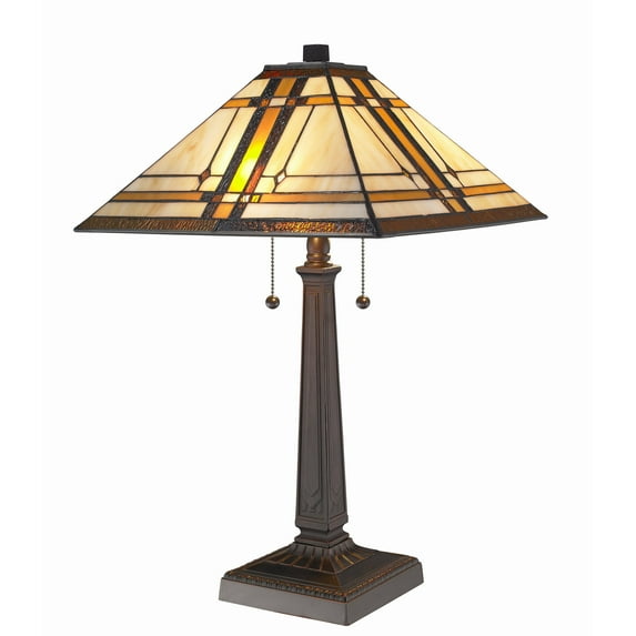 Amora Lighting Am1053tl14 2 Light 22-1/2" Tall Buffet Table Lamp - Brown