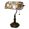 thumbnail image 1 of Amora Lighting Tiffany Style AM250TL10 Floral Banker Tiffany Style Table Lamp 13 In, 1 of 2