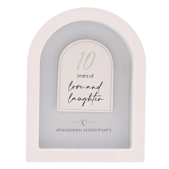 Amore Arch Plaque 18cm - 10 Years