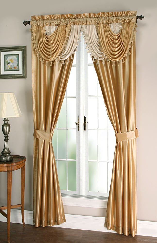 REGAL HOME Amore Attached Window In A Bag Set By Goodgram - (Royal Gold)