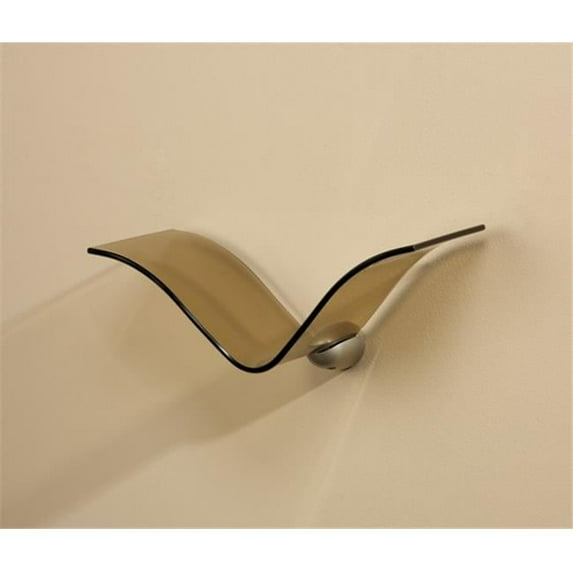 Amore Designs CPTSHERONAM Concepts Heron Amber Glass Shelf