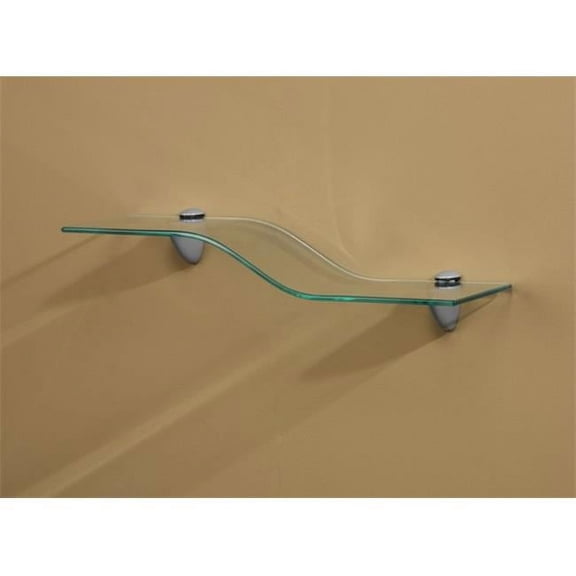 Amore Designs CPTSVERVEMINICL Concepts Mini Verve Clear Glass Shelf