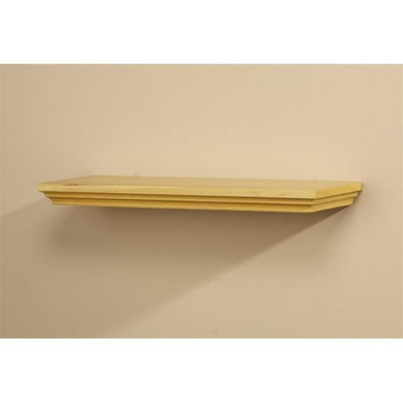 Amore Designs VIL824OK Wood Shelving Villages Oak Straight Shelf- 24 in.