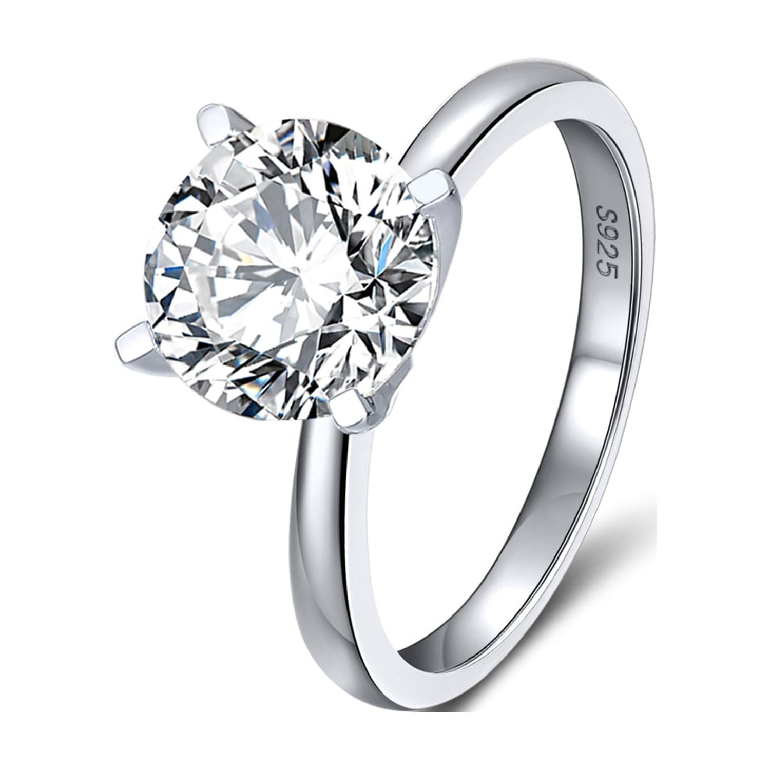 Amor Rings Amore Engagement Ring Women 1, 2 or 3Ct Topaz Sterling Ginger Lyne ...