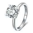thumbnail image 1 of Amore Engagement Ring Women 1, 2 or 3Ct Topaz Sterling Ginger Lyne Collection, 1 of 6