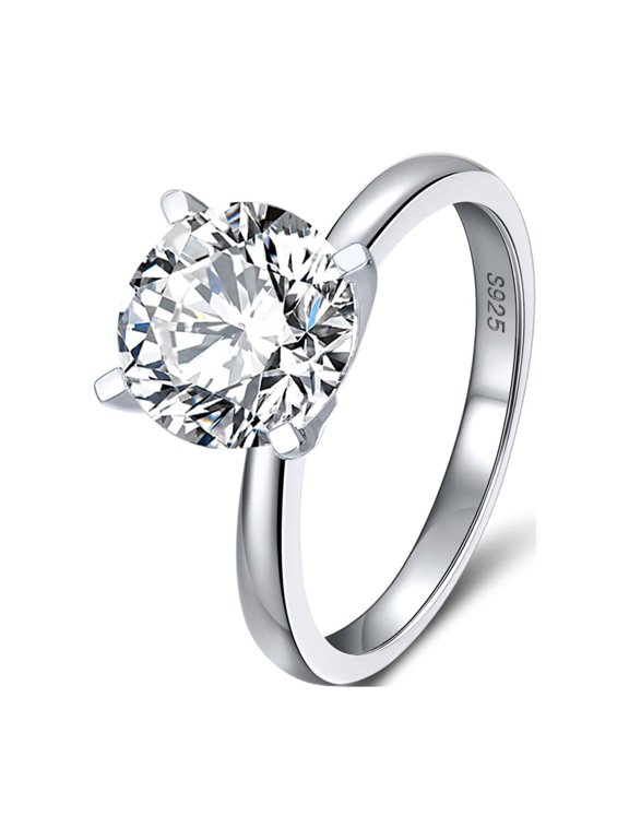 Amore Engagement Ring Women 1, 2 or 3Ct Topaz Sterling Ginger Lyne Collection