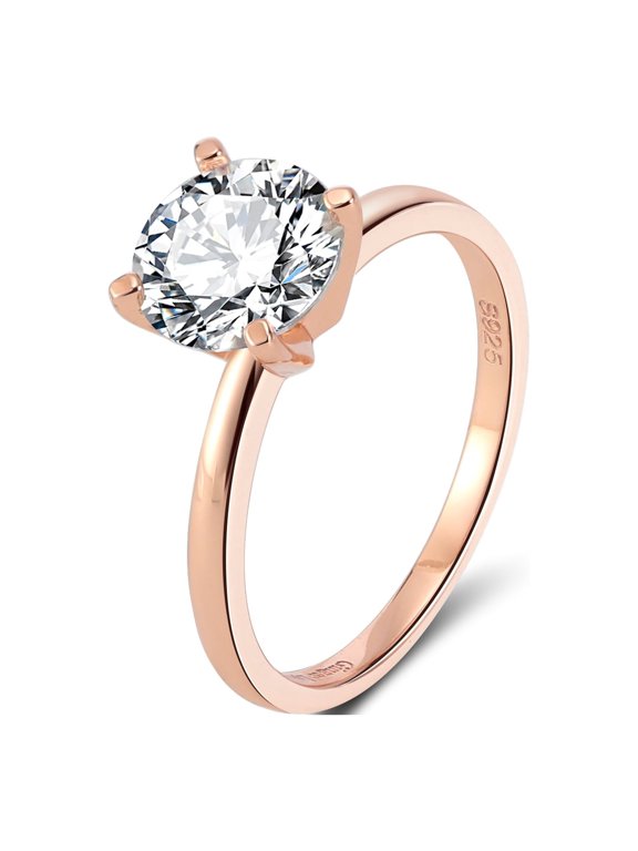 Amore Engagement Ring Women 1, 2 or 3Ct Topaz Sterling Ginger Lyne Collection
