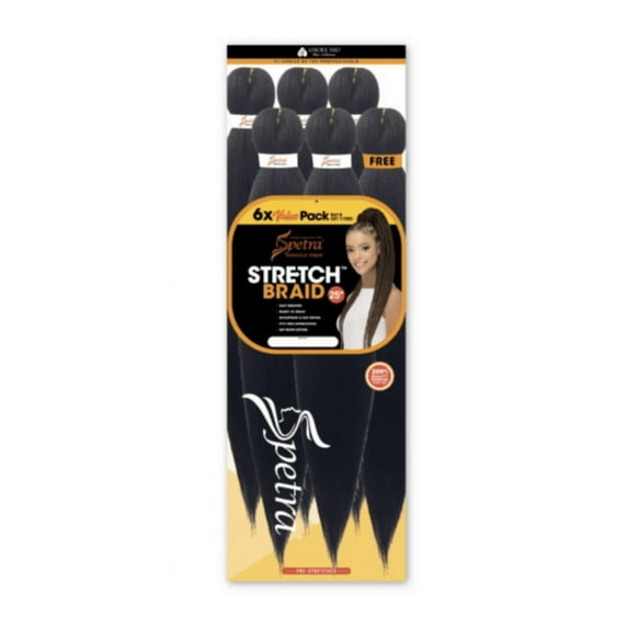 Amore Mio Spetra Stretch Braid 25" Pre Stretched Braiding Hair 6PACK #99J