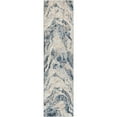 thumbnail image 1 of Amore Navy  Modern Runner Area Rug, 1 of 3