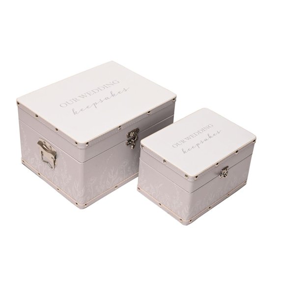 Amore Set of 2 Luggage Boxes - Wedding Keepsakes