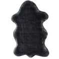 thumbnail image 1 of Amore Shag Animal Shaped Area Rug - 5' x 7' - 5' X 7' Black/White, 1 of 5