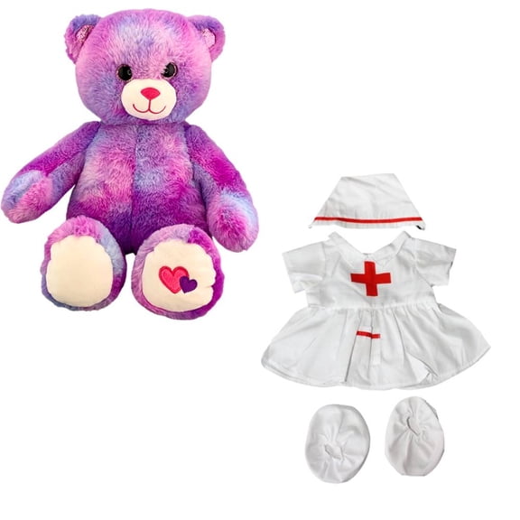 Amore The Bear Ready To Heal With Love - 16 Inch Plush Bear In Nurse Uniform, Perfect For Kids' Role Play And Pretend Nursing Fun