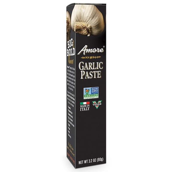 Amore Vegan Garlic Paste AIF4In A Tube - Non GMO Certified and Made In Italy (Pack of 1)